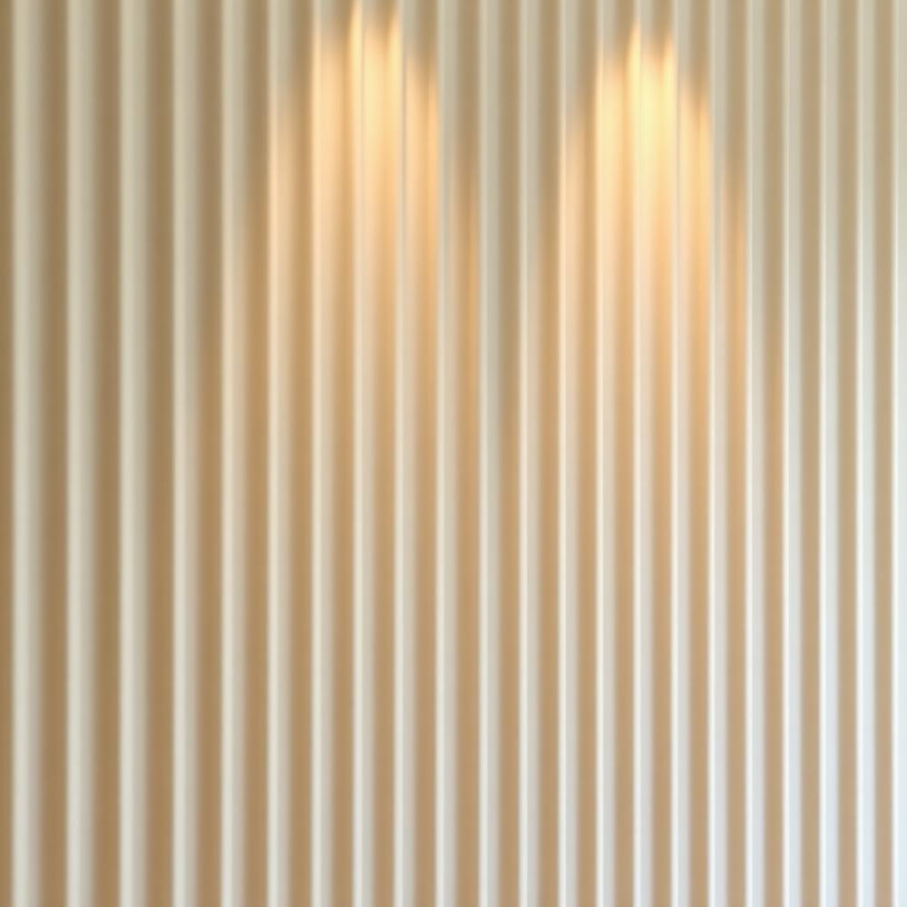 Fluted Cream Mirror